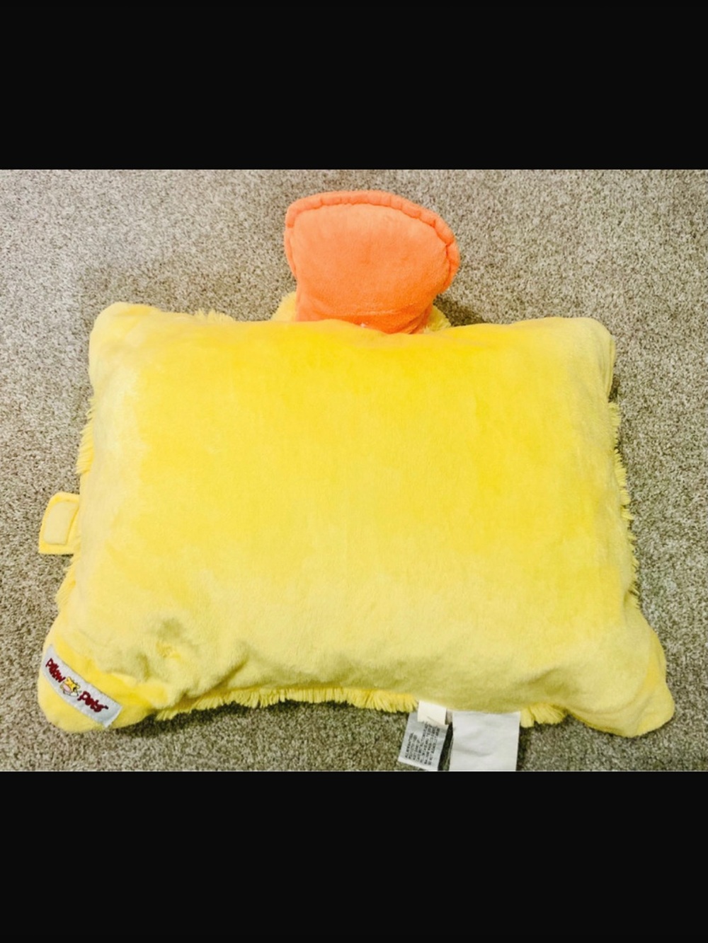 Rare duck pillow pet 2010 large size - Yellow